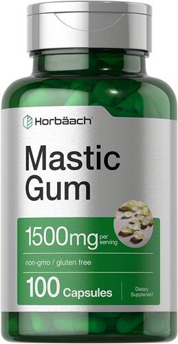 美国代购Horbaach Mastic Gum 1500mg 120 Capsules | Non-GMO
