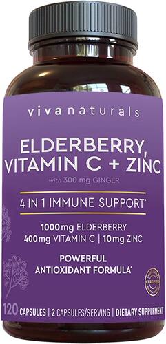 美国代购Viva Naturals 4-in-1 Daily Immune Support Supplement