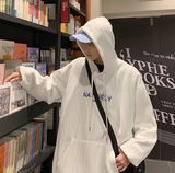 春装菱形格提花卫衣男装连帽宽松帽衫紫色休闲外套XZ815-HW01P68，女装短外套，星座716A-1（原星座815）