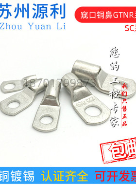 苏州源利SC GTNR25-8/6/10/12 电缆用铜管端子25平方窥口型铜鼻