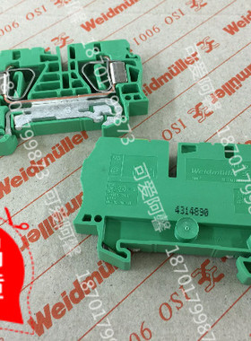 原装魏德米勒接地端子ZPE6 160867000016平方绿色弹簧式端子