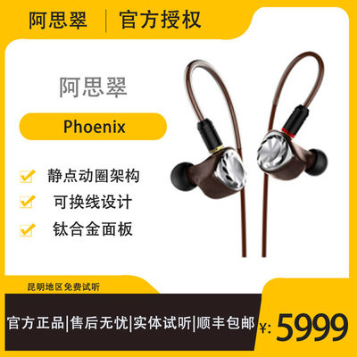 Astrotec/阿思翠 Phoenix 凤凰座双静电单元HIFI入耳式发烧耳机