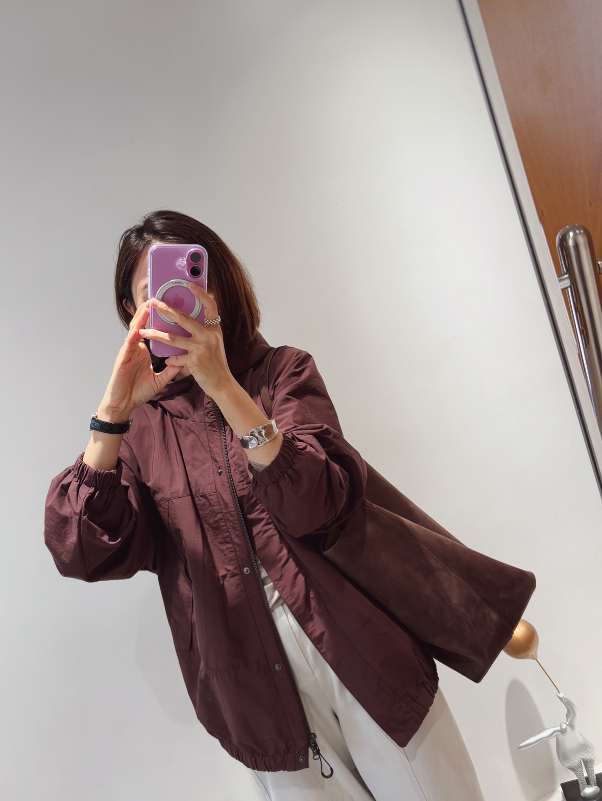 三个颜色都好好看！推荐美爆宽松内衬加厚连帽防水夹克外套女秋新