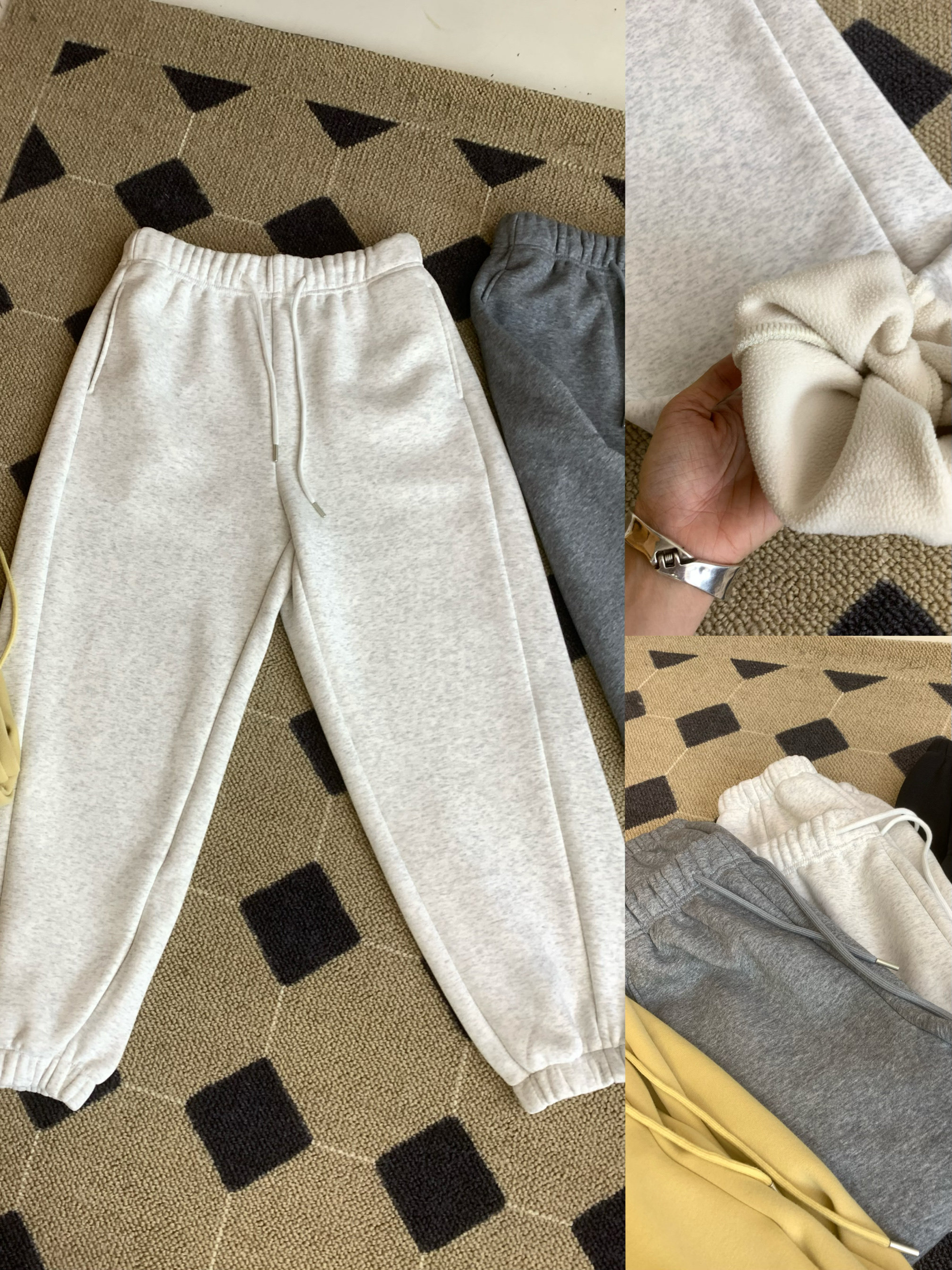 柔软舒适 版型很正羊羔绒加绒抽绳收口纯色保暖卫裤秋冬加厚,女装/女士精品,卫裤,淘宝优惠券,粉丝福利购,淘宝优惠卷