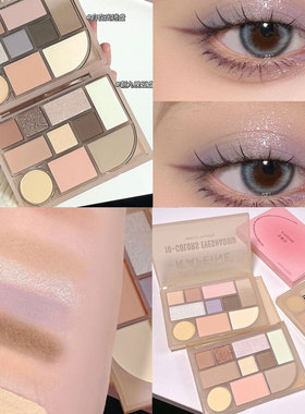 卡佩尔朝九晚五十色彩妆综合盘眼影盘腮红修容高光大地色自然立体