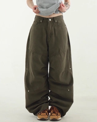 中性风韩国设计师休闲长裤