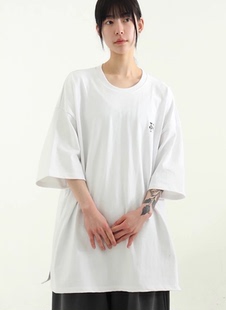 printed cotton half 韩国代购 unisex tee 字母印花T恤 24A