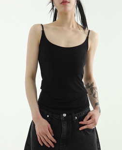 silket round sleeveless 吊带背心 韩国代购 top 24S