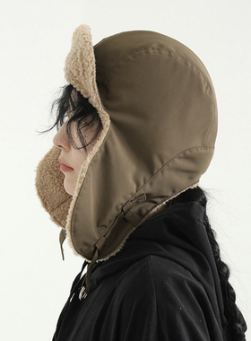 韩国代购19FW REVERSIBLE NYLON TROOPER HAT 护耳帽