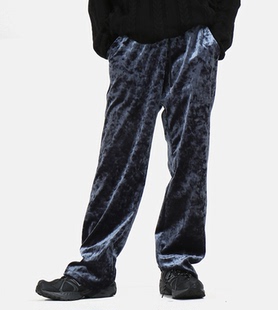 Velvet Wave Bending Pants 男女 韩国代购 天鹅绒抽绳长裤 19FW