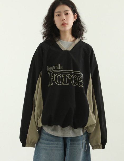 宽松paperprinted卫衣韩国代购