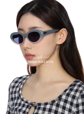 韩国代购23S/S RETRO 1 SUNGLASS 复古椭圆墨镜