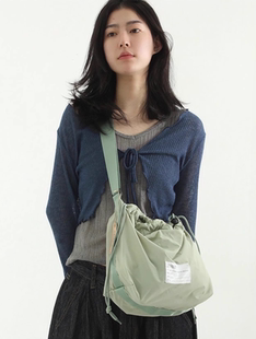 韩国代购 paper 单肩包 邮差包 stopper bag double 24S bucket