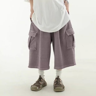 cargo half banding 韩国代购 半腿裤 cotton pants工装 pigmented