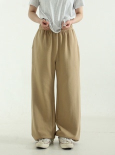 standard wide jogger 韩国代购 pants宽松棉质卫裤 banding 22F