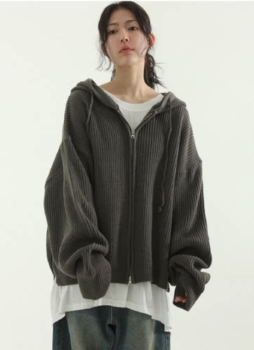 摇粒绒线条拼接拉链夹克韩国代购