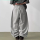 fleece 26A 韩国代购 pants banding 摇粒绒卫裤 wide unisex