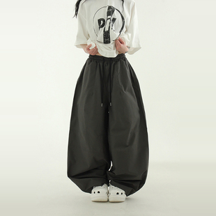 balloon 长裤 pants banding button back paper 25A 韩国代购