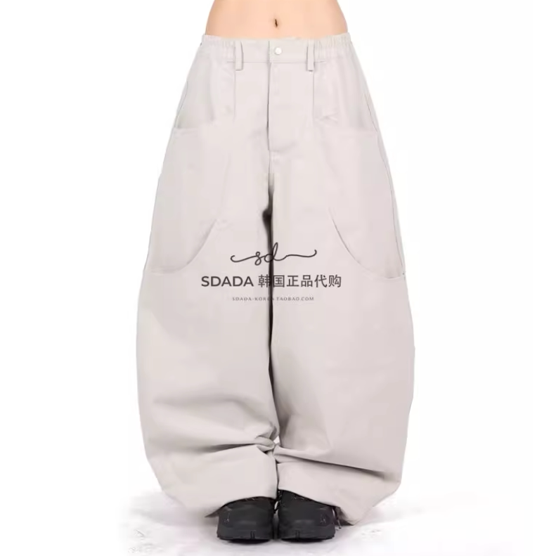 韩国代购25F/W DEEP POCKET BALLOON PANTS 设计师大口袋宽松长裤