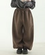heavy cotton balloon 韩国代购 wide pants banding 23A 卫裤