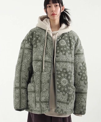 patternquiltingjumper棉服