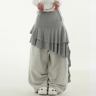 silket unbal skirt 25A 裙子 midi banding 韩国代购 can