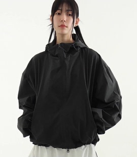 韩国代购24S/S crunched paper wind jacket (unisex) 防风夹克