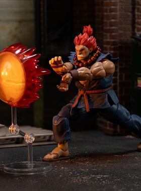 JADA TOYS街头霸王杀意波动拳 豪鬼 1/12可动 6寸可动人偶手办