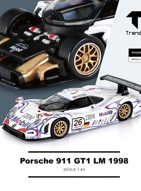 Trends Hobby TH保时捷911GT1勒芒冠军卡宴1/64汽车模型