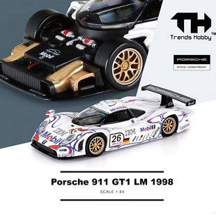 64汽车模型 TH保时捷911GT1勒芒冠军卡宴1 Trends Hobby