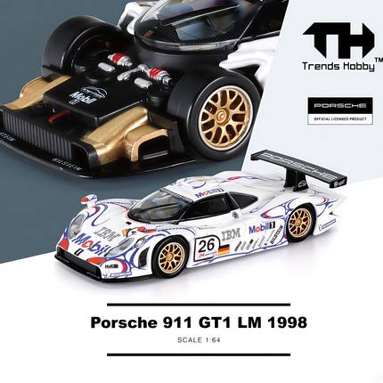 Trends Hobby TH保时捷911GT1勒芒冠军卡宴1/64汽车模型