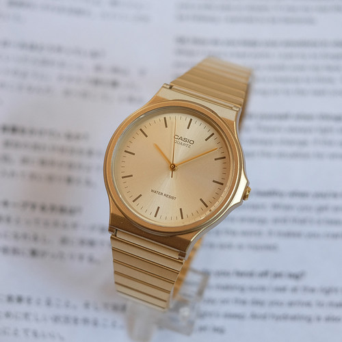 casio网红复古风指针系列小金表