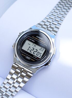 casio正品复古风小圆中性手表