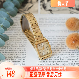 卡西欧网红女表方型表盘金属复古罗马数字手表 LTP-V007G-9E/9B
