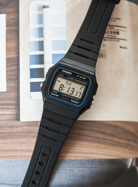 卡西欧复古电子手表男女情侣小方表F-91W-1DG/3D F-91WG-9Q WG7/8