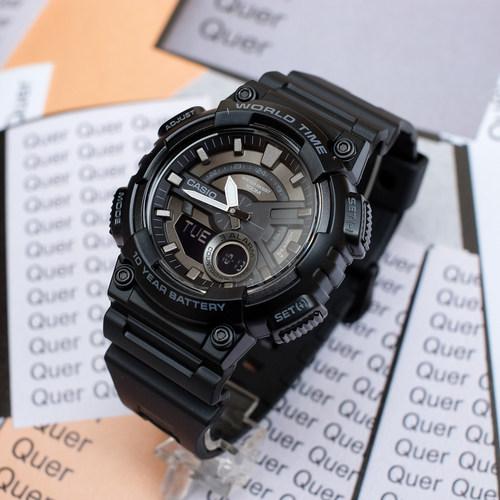 卡西欧学生运动风防水电子表