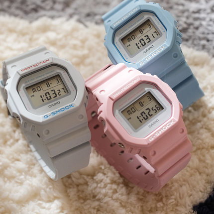 新款CASIO卡西欧G-SHOCK手表DW-5600SC-2/4/8A男女情侣潮流电子表