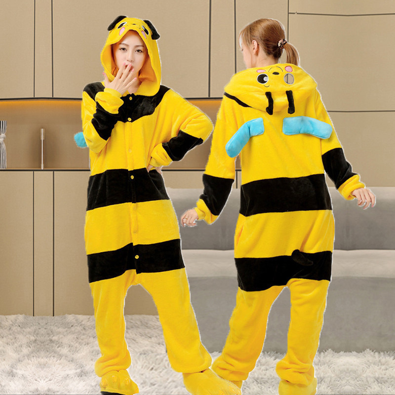 元旦儿童小蜜蜂服装可爱动物演出服睡衣派对舞会cos服亲子运动会5