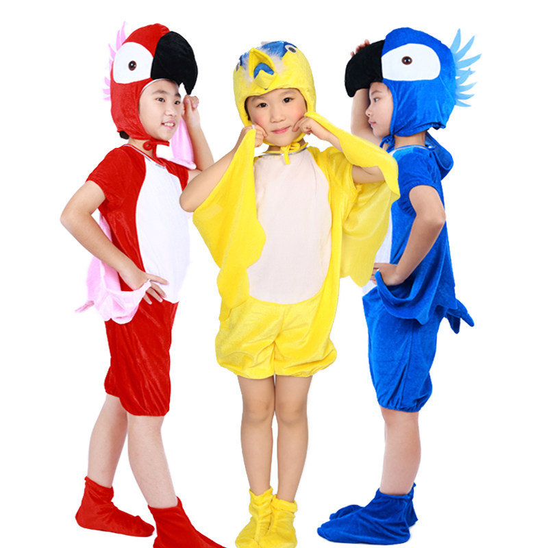 鸟类舞蹈服幼儿园动物服小鸟鹦鹉