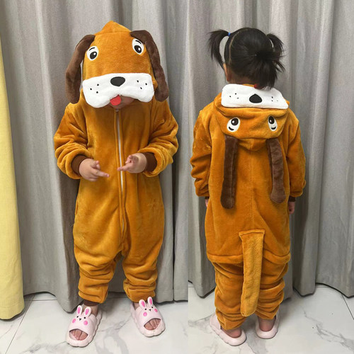 小黄狗演出服儿童动物表演服装秋