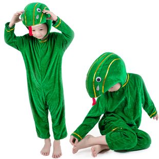 十二生肖小青蛇服装儿童小蛇衣服幼儿园绘本剧动物演出服故事表演