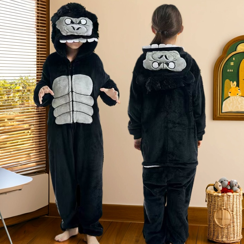 金刚大猩猩衣服儿童动物主题睡衣