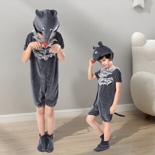 六一幼儿园童话剧老鼠吃辣椒舞蹈服小老鼠儿童演出服角色扮演夏薄