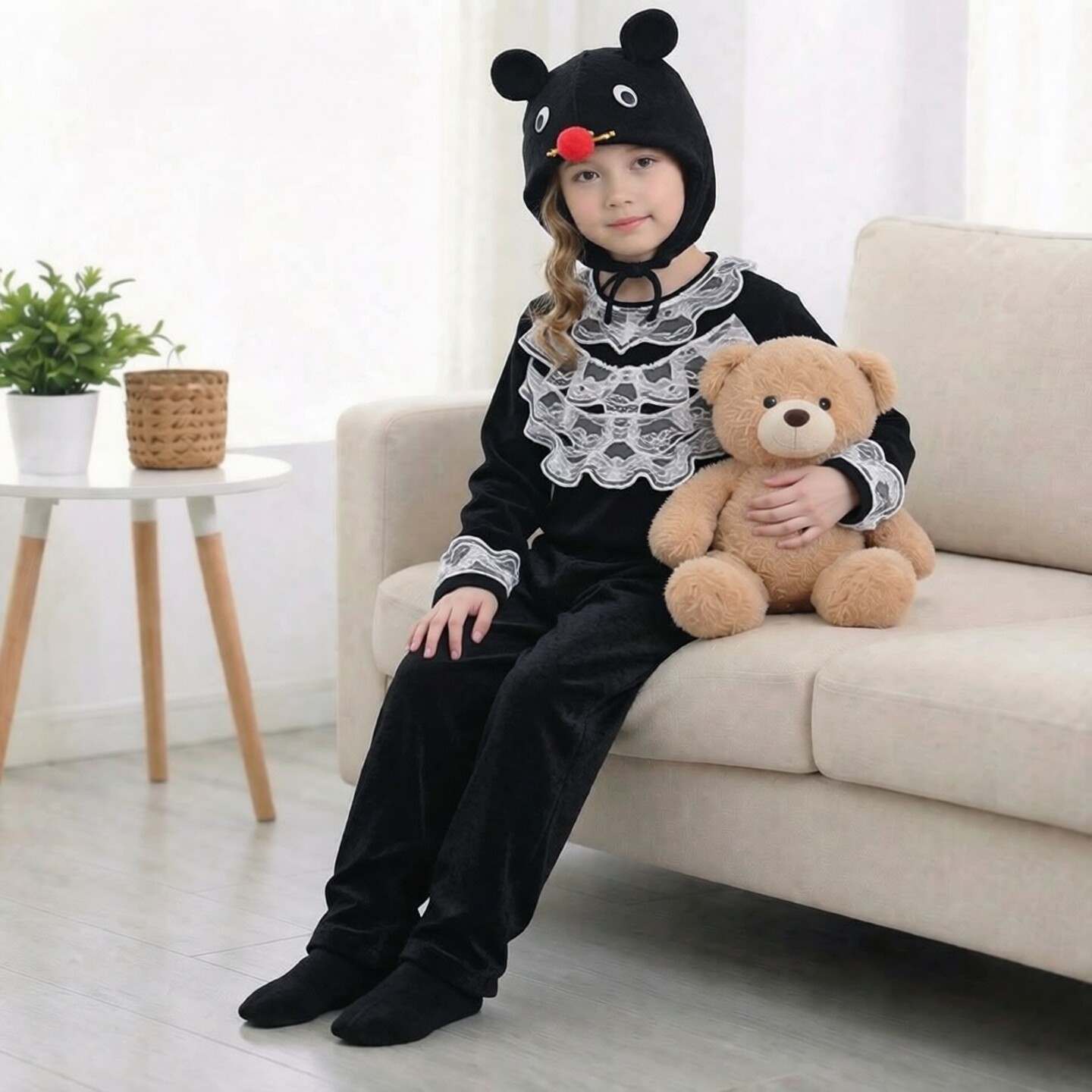 男童话剧表演发幼儿园小老鼠服装女童可爱舞蹈服黑鼠演出服舞台剧