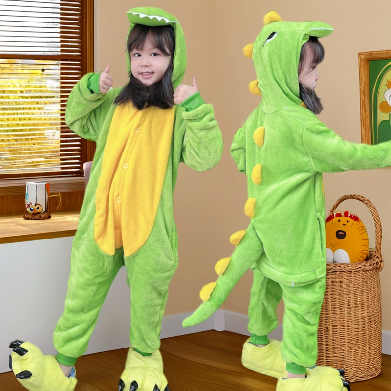 幼儿园动物主题服装儿童小恐龙睡衣派对角色装扮化妆舞会演出服男