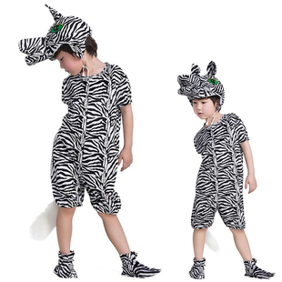 六一幼儿园舞台剧小马过河表演服装斑马演出服儿童话剧衣服白龙马