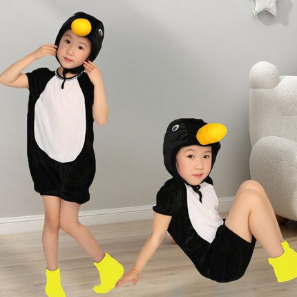 六一儿童企鹅冲浪记演出服咕咕嘎嘎小企鹅衣服幼儿园动物角色扮演