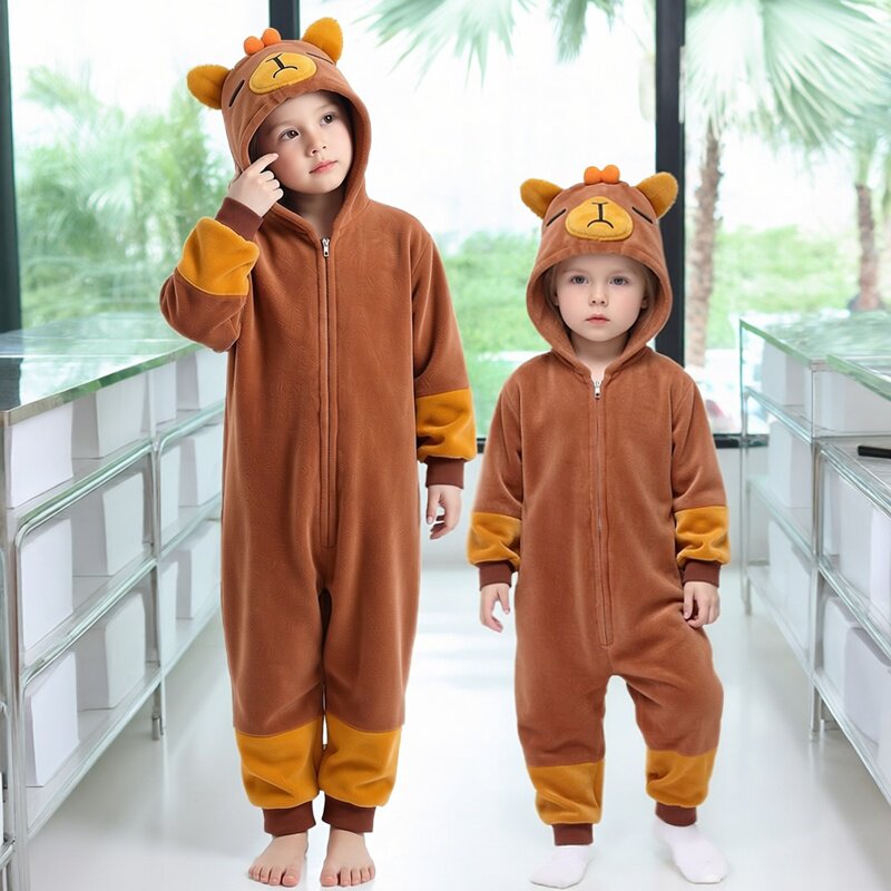 万圣节搞怪装扮卡皮巴拉衣服男童