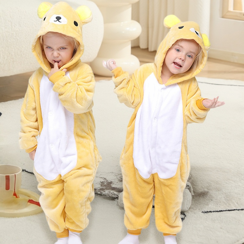 万圣节儿童服装Onesie轻松熊成人