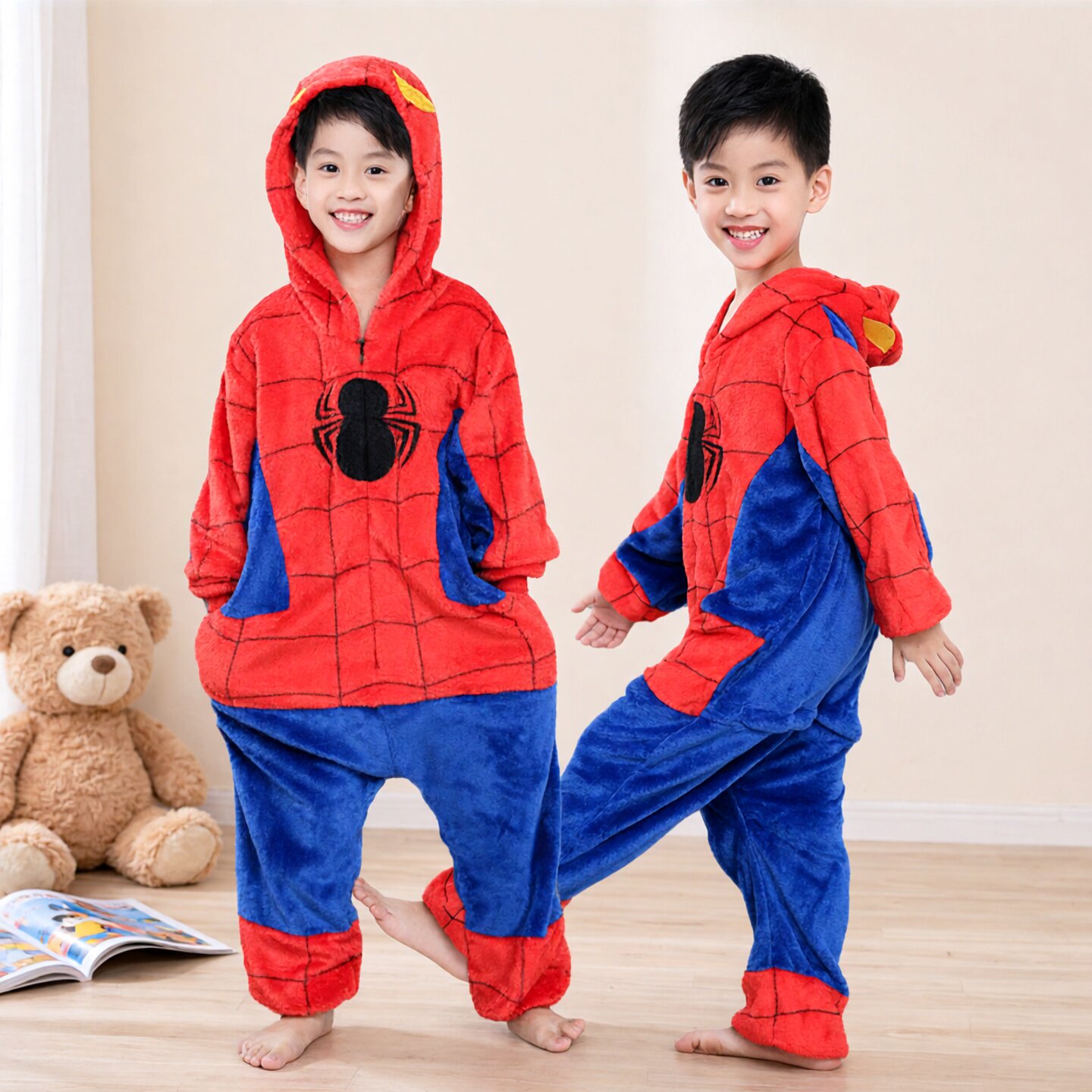 幼儿园动漫服装蜘蛛侠cos服儿童6